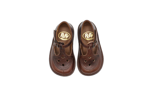Pepe Brown Vintage Ezra T-Strap
