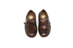 Pepe Brown Highshine Tassel Snap Shoe