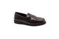 Blublonc Brown High Shine Classic Loafer