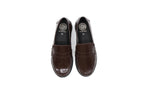 Blublonc Brown High Shine Classic Loafer