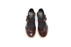 Blublonc Burgundy Highshine Wingtip Mary Jane