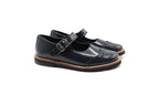Blublonc Navy Highshine Wingtip Mary Jane