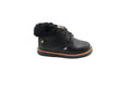 Emel Black Patent Fur Baby Bootie
