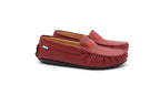 Fascani Maroon Bow And Heart Embroidered Loafer