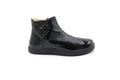 Naturino Black Patent Heart Bootie