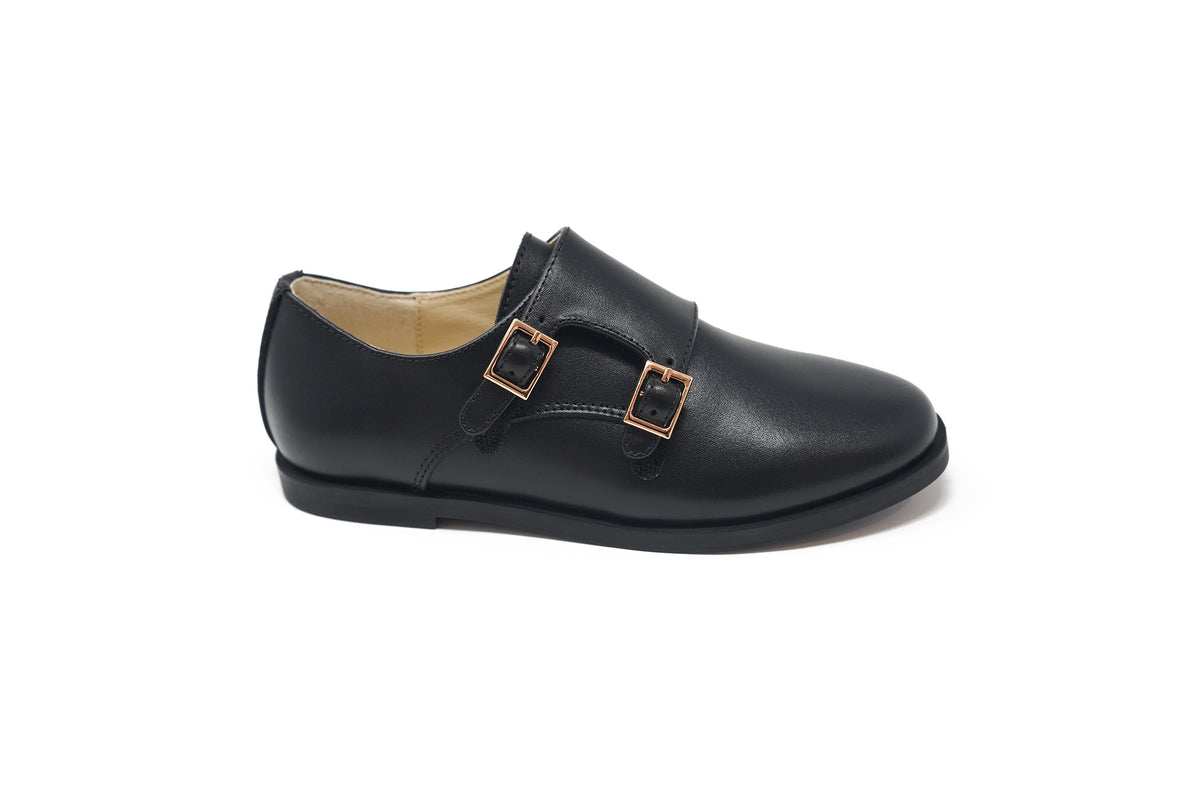 Boutaccelli Black Leather Timber Dress Shoe