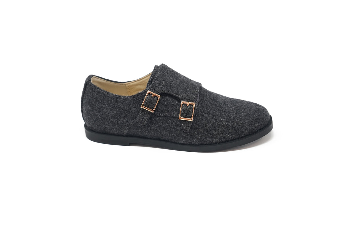 Boutaccelli Charcoal Gray Flannel Timber Dress Shoe