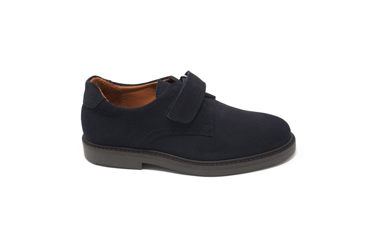 Beberlis Navy Suede Velcro Dress Shoe