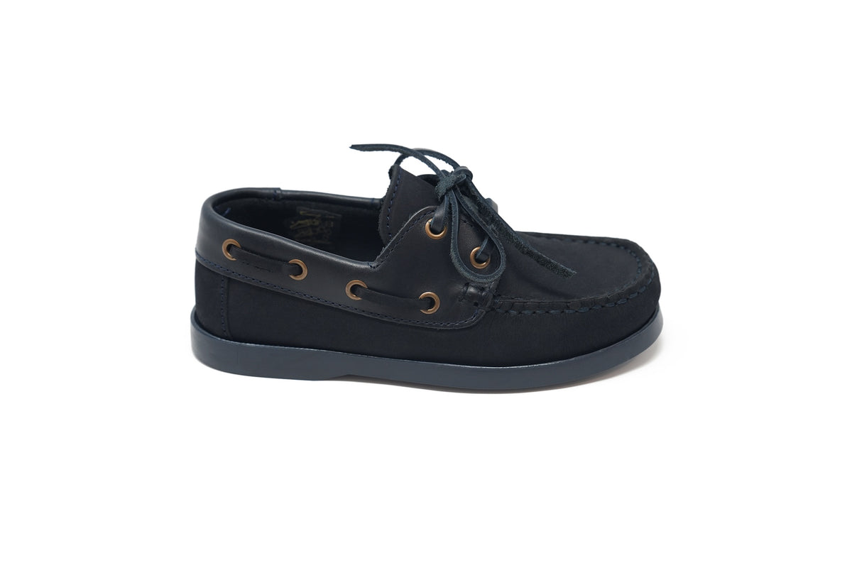 LMDI Navy Suede Boat Shoe
