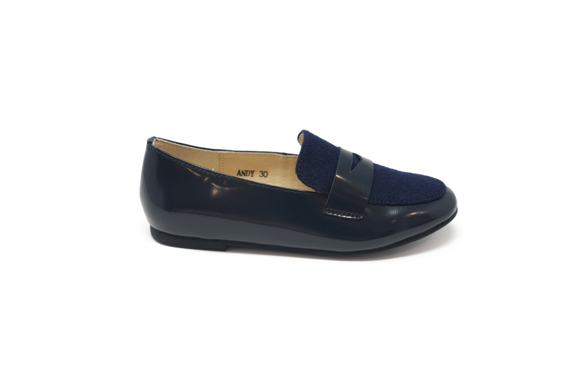 Boutaccelli Navy Highshine Andy Loafer