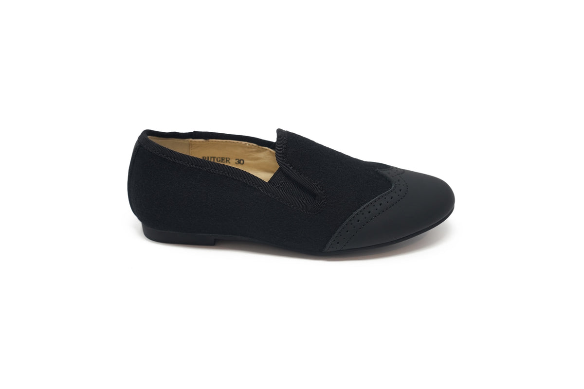 Boutaccelli Black Flannel Rutger Dress Shoe
