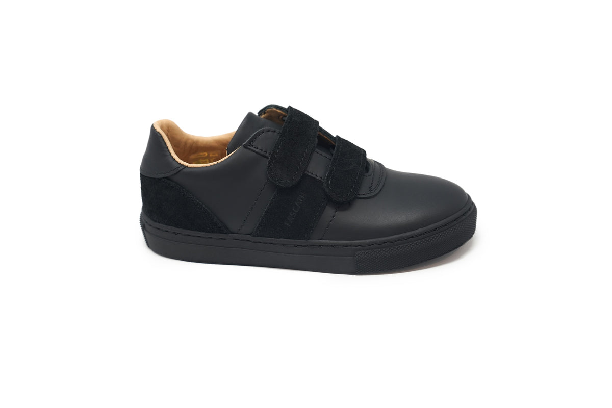Fascani Black Suede Velcro Sneaker