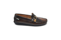 Fascani Brown Brushed Chain Loafer