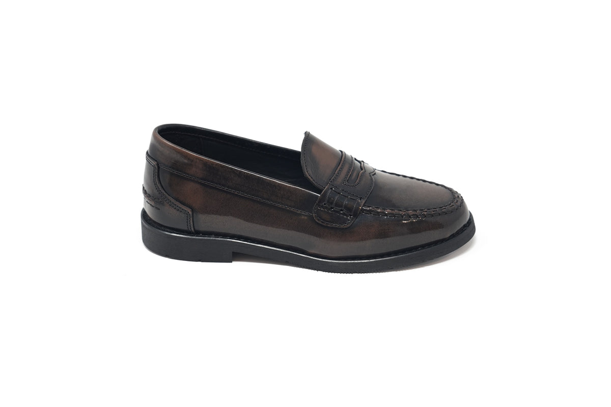Blublonc Brown Patent Hella Loafer