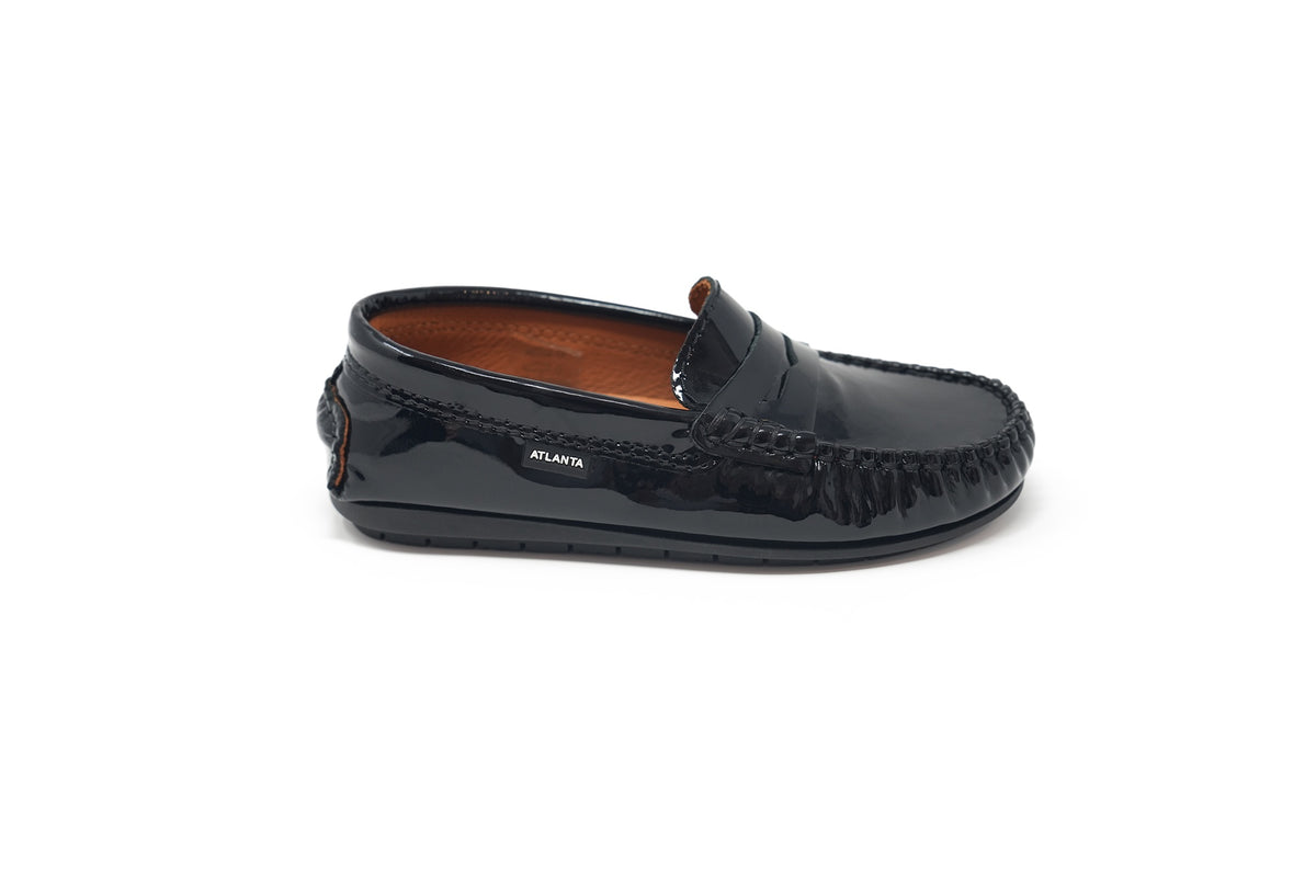 Atlanta Black Patent Penny Loafer