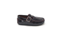 Ralph Miguel Plum Patent Hearts Pamela T-Strap