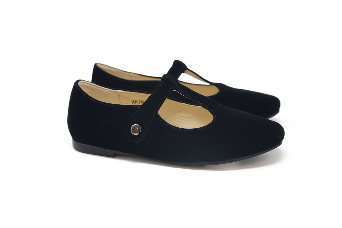Boutaccelli Black Velvet Arina T-strap
