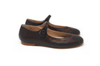Lauve Brown Embroidery Vine Mary Jane