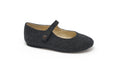 Boutacelli Charcoal Gray Flannel Dots Mary Jane