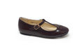 Boutaccelli Burgundy Perforated Kora T-Strap