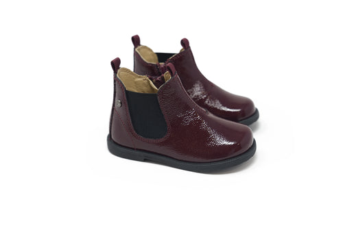 Falcatto Red Patent Baby Bootie