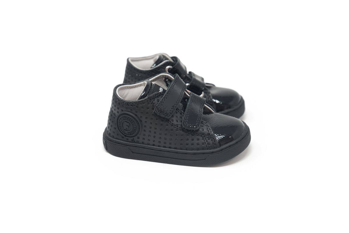 Falcatto Black Sparkle Baby Sneaker