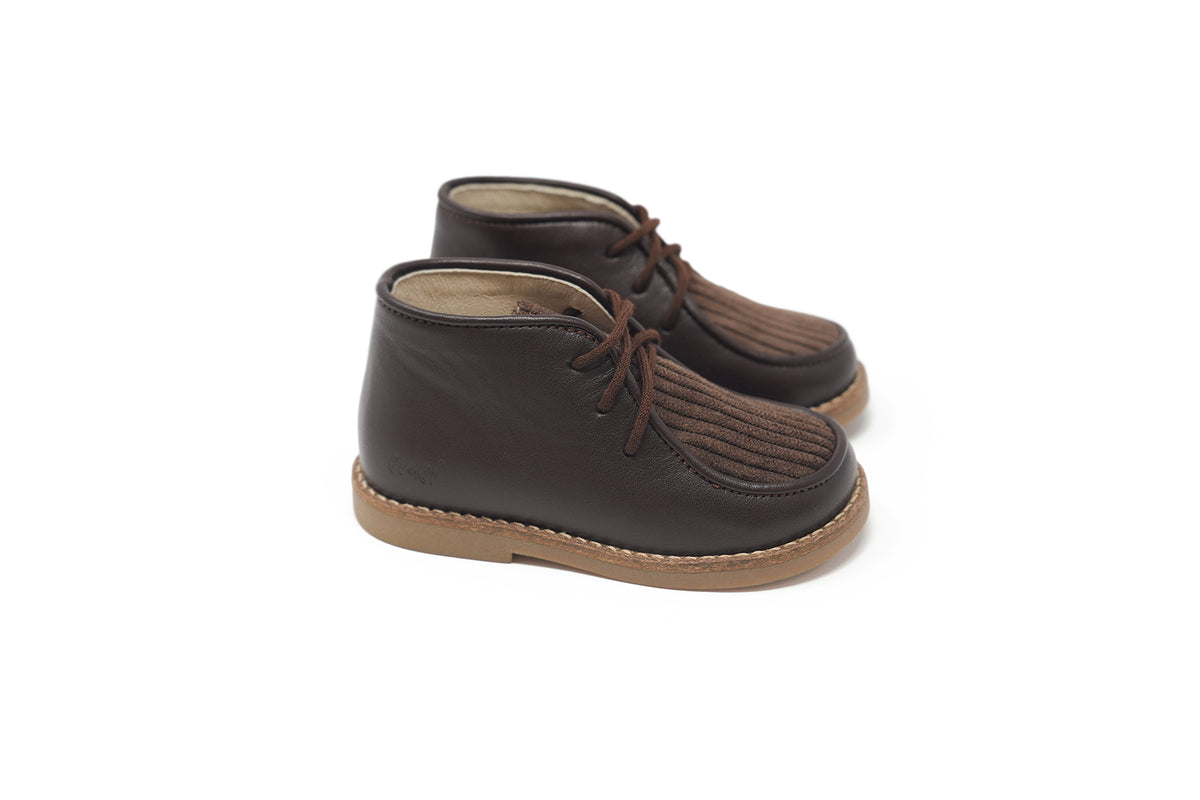Emel Brown Cordoroy Baby Bootie