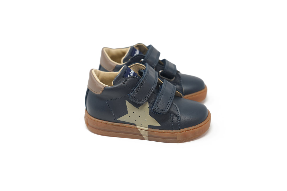 Falcatto Navy Star Baby Sneaker