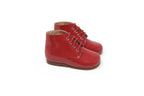 Beberlis Red Patent Lace Up Baby Bootie