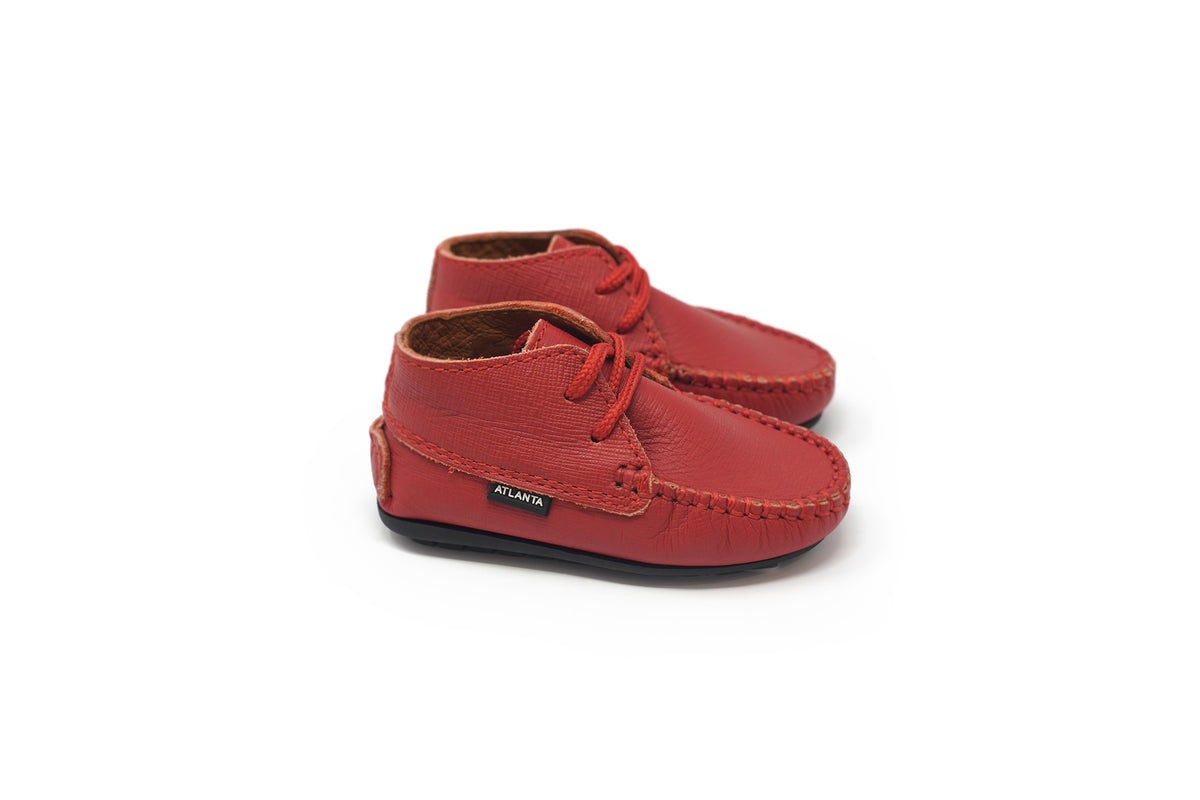 Atlanta Red Baby Shoe