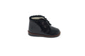 Andanines Black Patent Scalloped Baby Shoe