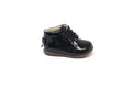 Emel Black Patent Bow Baby Bootie