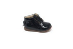 Emel Black Patent Bow Baby Bootie