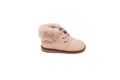 Andanines Stone Bow With Fur Baby Shoe