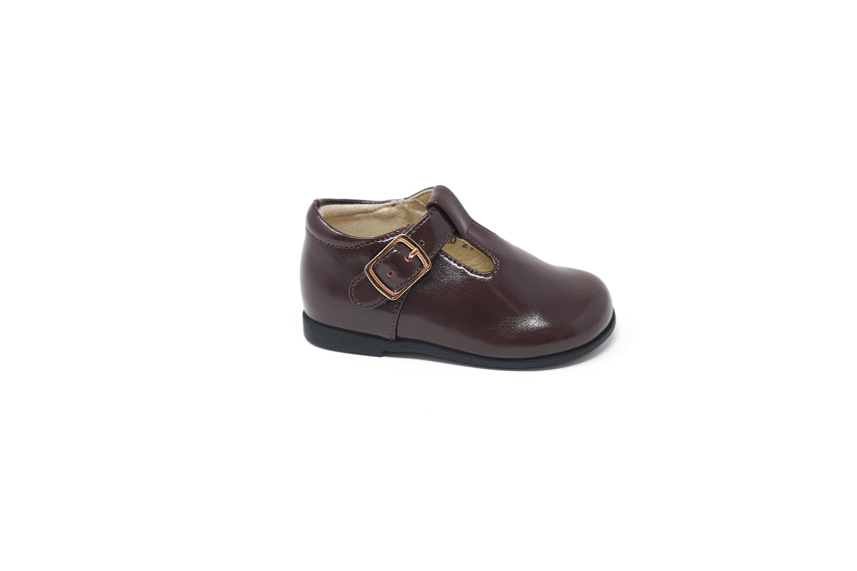 French Bebe Brown Highshine Kylo Baby Shoe