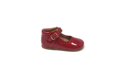 Papanatas Charol Berry Patent Baby Shoe