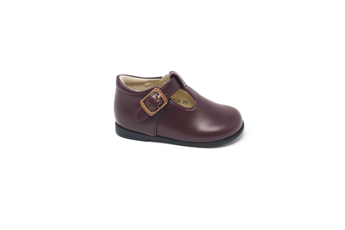 French Bebe Burgundy Kylo Baby Shoe