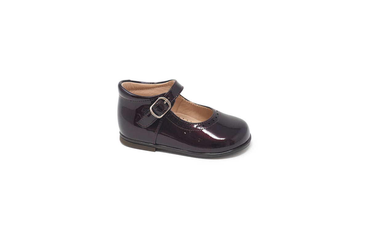 Beberlis Bordo Buckle Baby Mary Jane