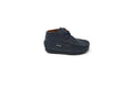 Atlanta Navy Grain Lace Baby Shoe