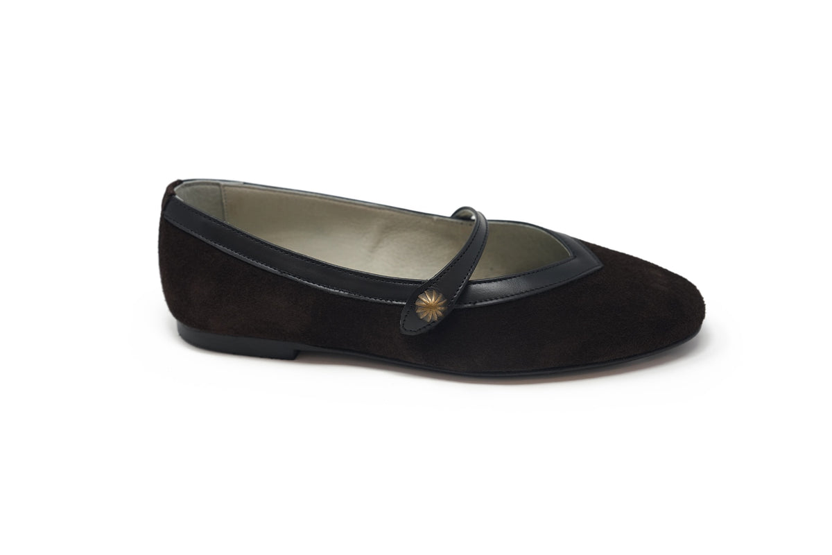 Luccini Brown Suede high strap