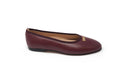 Lauve Maroon Bow Ballet Flat