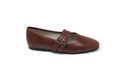 Luccini Chestnut Double Strap Shoe