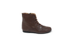 Jolee Brown Pebbled Wingtip Bootie