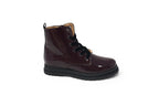 Porte Burgundy Patent Bootie