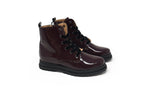 Porte Burgundy Patent Bootie