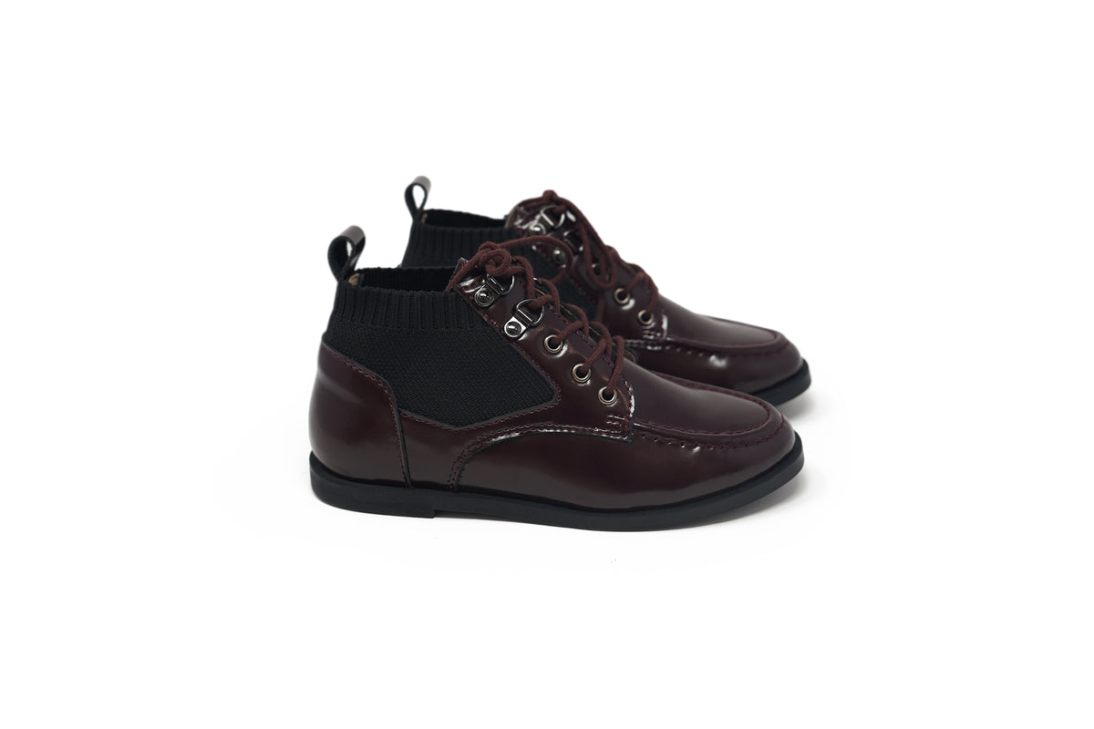 Boutaccelli Burgundy Highshine Lace Meken Bootie