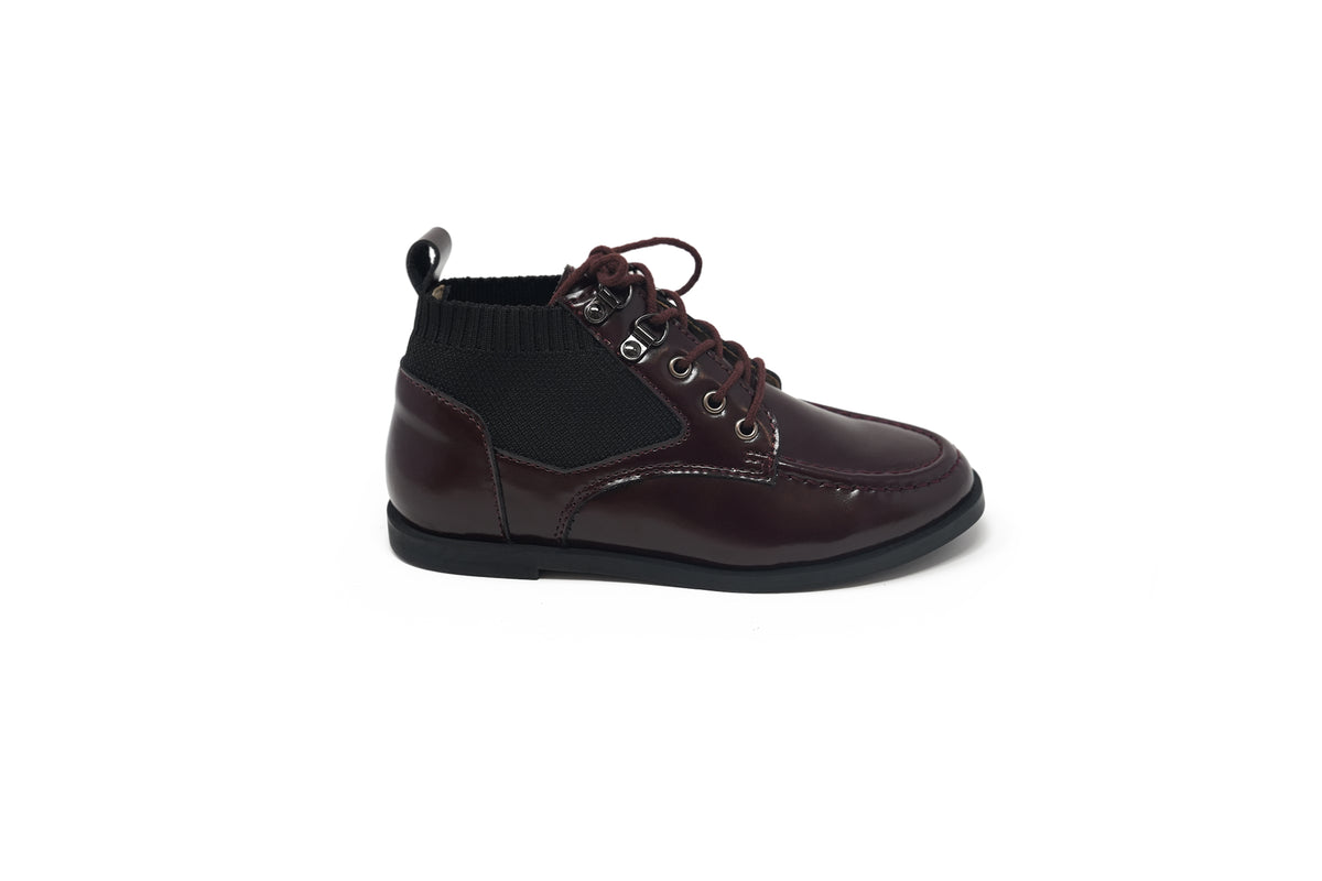 Boutaccelli Burgundy Highshine Lace Meken Bootie