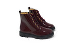 Andanines Burgundy Patent Bootie
