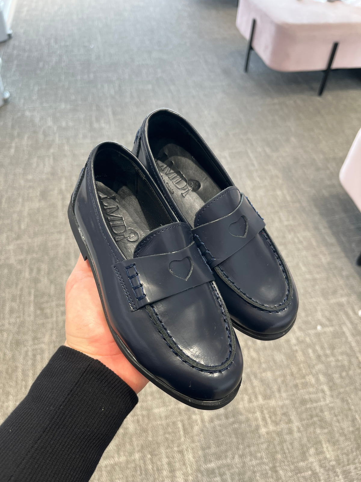 LMDI Navy Heart Loafer