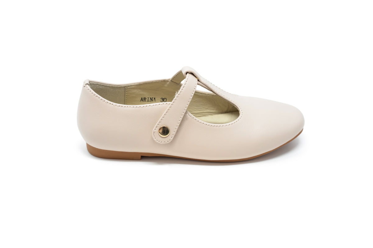 Boutaccelli Cream Arina T-Strap